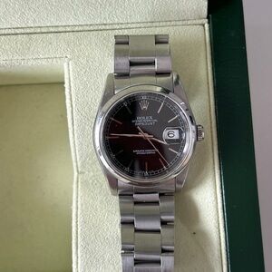 Rolex Stainless Black Face Datejust 16200 36mm 2003